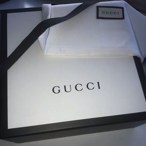 Authentic Gucci Box, belt dust bag, Gucci ribbon